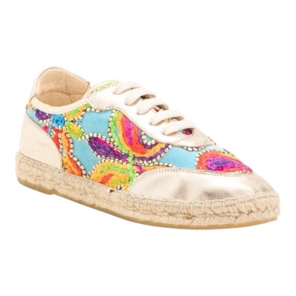 MAYPOL Shoes - MAYPOL Handmade Floral Embroidered Espadrille Sneakers women's size various